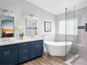 A Primary Bathroom with Bold Personality in Lancaster - Lenton Company
