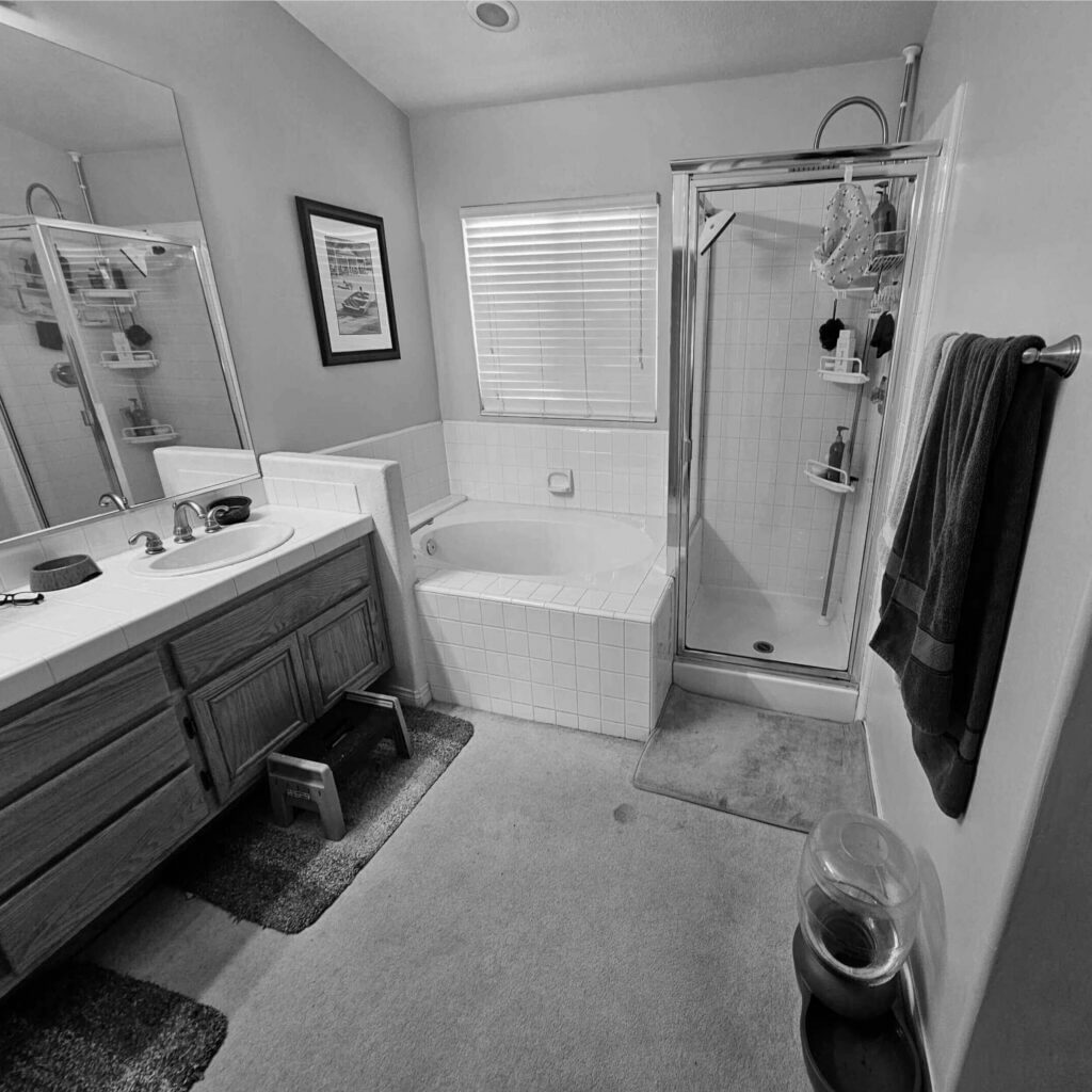 A Primary Bathroom with Bold Personality in Lancaster - Lenton Company