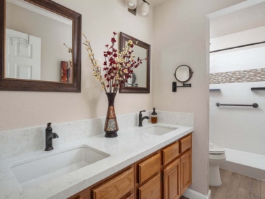 Coordinated Bathroom and Laundry Room Refresh in Acton - Lenton Company
