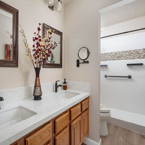 Coordinated Bathroom and Laundry Room Refresh in Acton - Lenton Company
